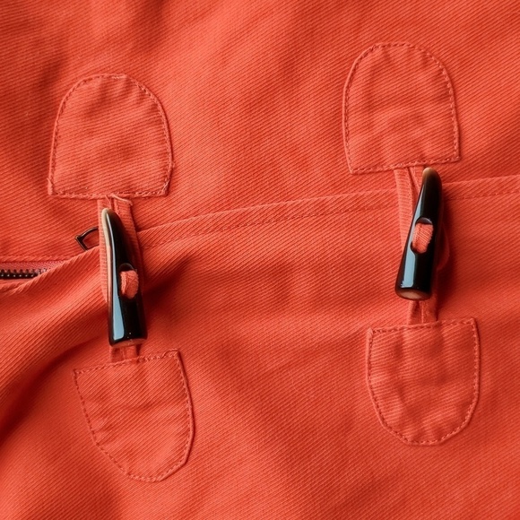 Banana Republic Orange Spring Lightweight Toggle Jacket S - Picture 5 of 7